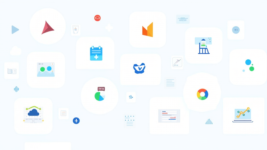 A collage of various digital affiliate marketing icons, software dashboards, and affordable tool interfaces.